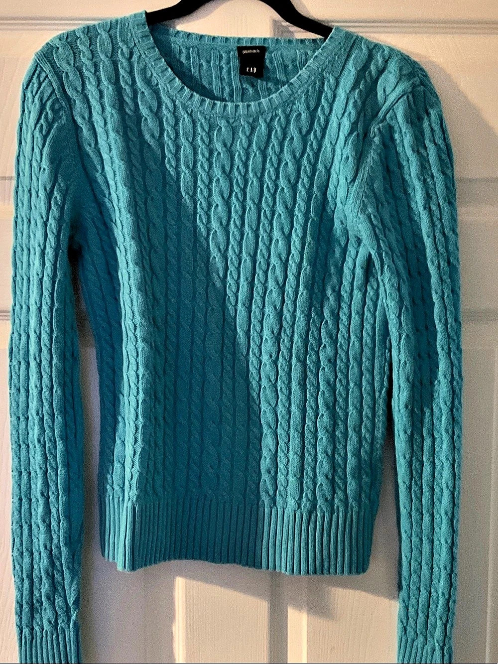 Gap Cable Knit Sweater in Blue Size Medium
